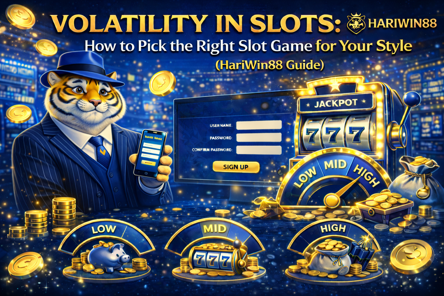 Volatility in Slots: How to Pick the Right Slot Game for Your Style (HariWin88 Guide)